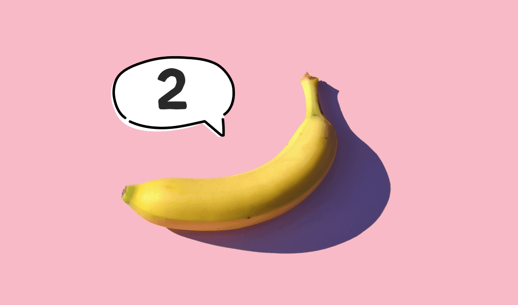 eat 2 bananas