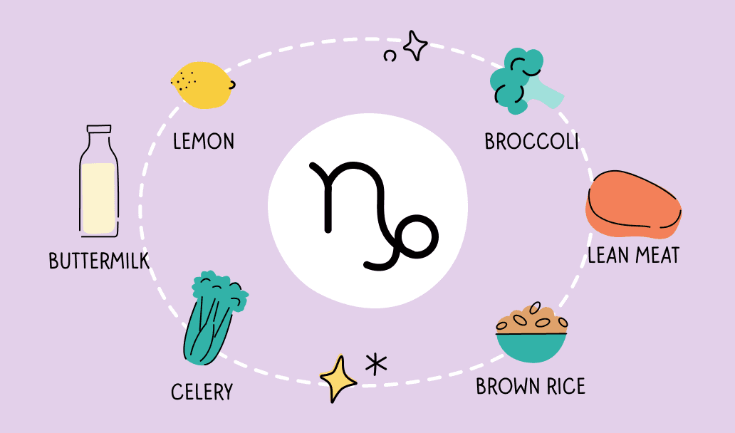 Capricorn foods lemon broccolli