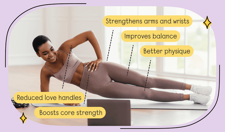 Side Plank Hip Lifts: Strengthen Your Hips and Get Rid of Love Handles at  the Same Time — Unimeal