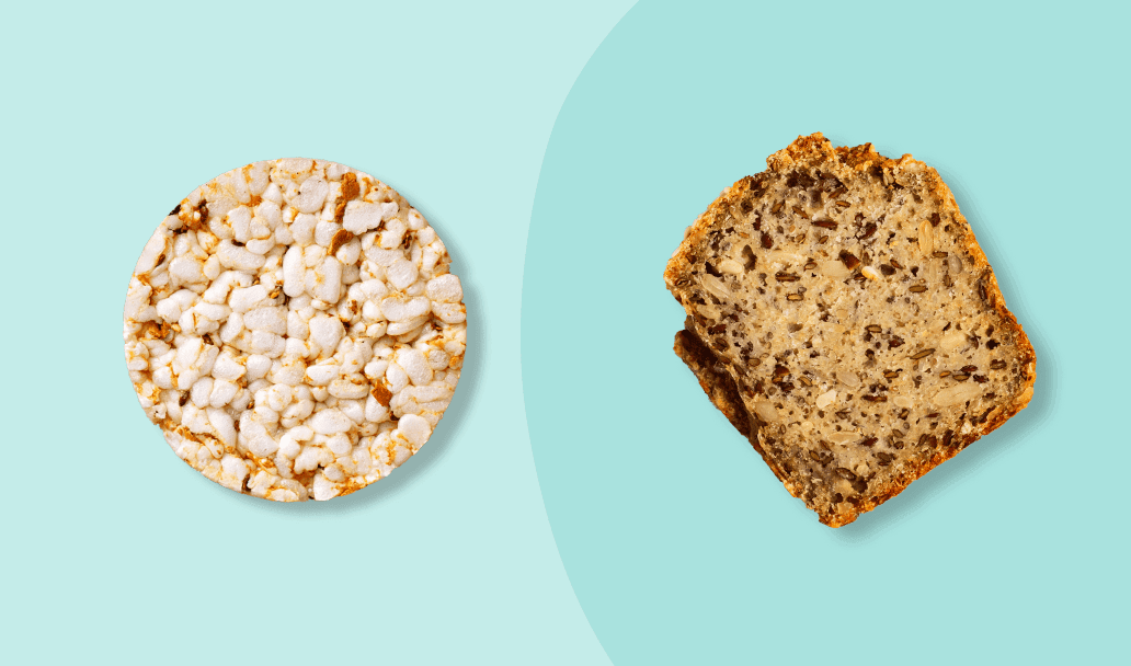 Rice cakes or bread: that is a question.