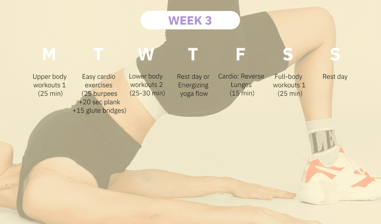 Week 3 workouts