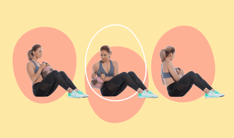 Kettlebell Russian twists