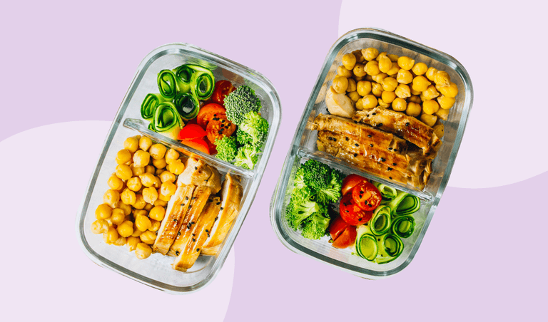 Chicken and vegetable meal prep