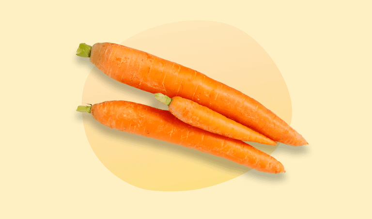 Carrots give your skin a radiant glow.