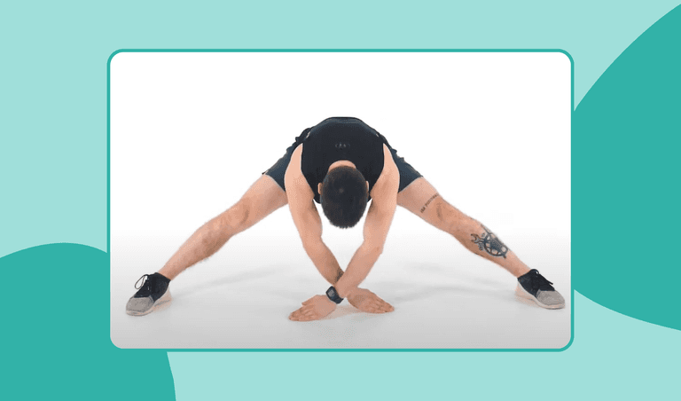 Standing wide-legged forward bend