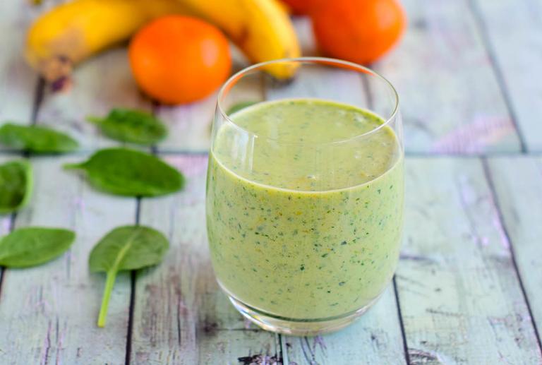 Banana and spinach shake 