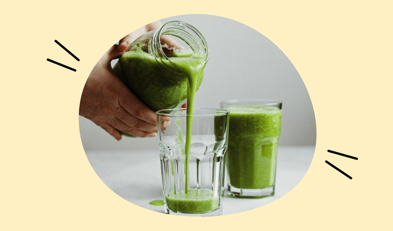 a vegetable smoothie