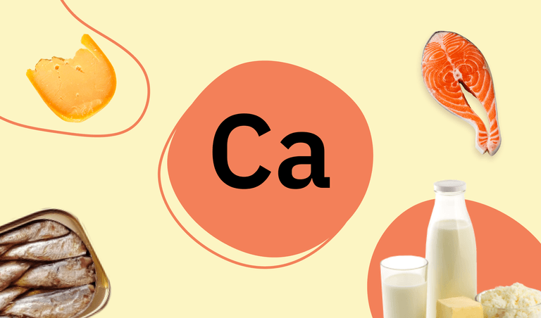 Calcium is contained in dairy and fish