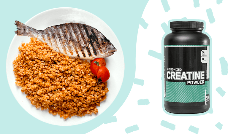 The best way to take creatine is by mixing it with food