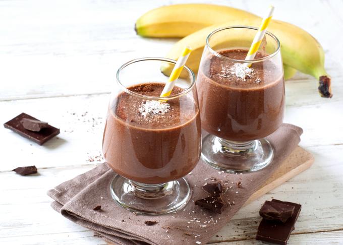 Chocolate banana smoothie