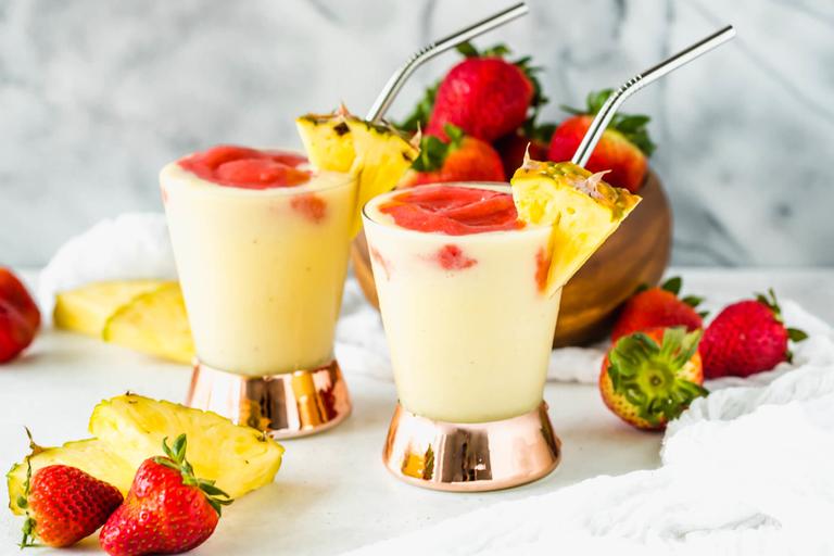Strawberries & pineapple shake