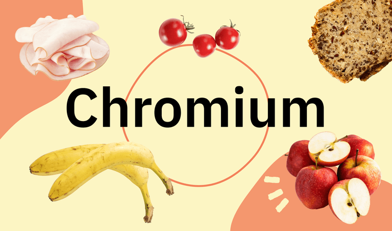 Chromium can be found in fruits, ham, and turkey